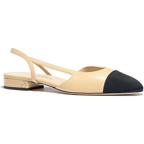 buy sandals beige black pointed slingbacks chanel copy|Chanel slingback dupe shoes.